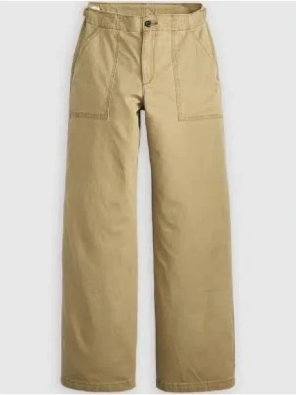 Levi’s Women’s Surplus High Rise Straight Leg Pants Khaki Tan W31 L27